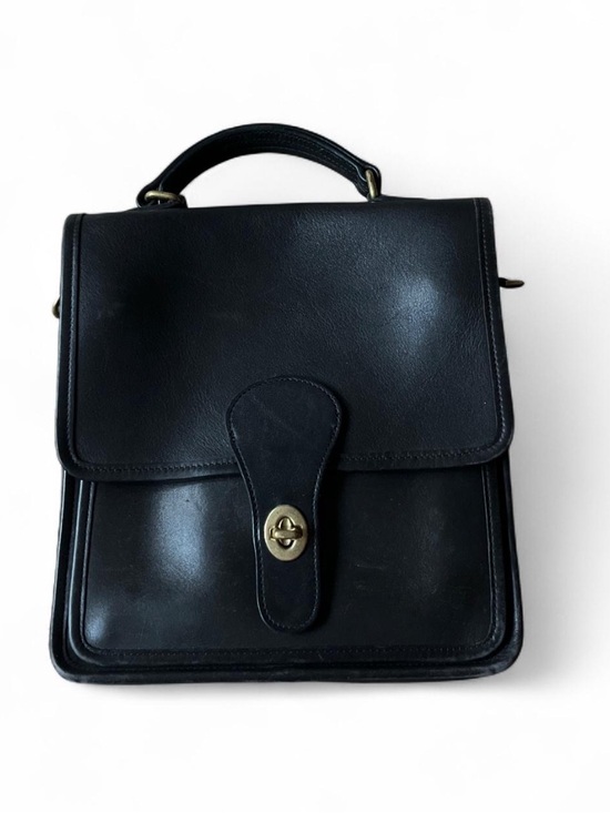 Coach Handbags - Vintage Coach 5130 Station Bag Black Leather Crossbody Bag With Removable Strap